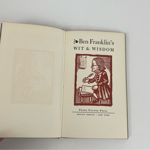Vintage Ben Franklin’s Wit & Wisdom Undated Peter Pauper Press Mount Vernon NY - Picture 8 of 16